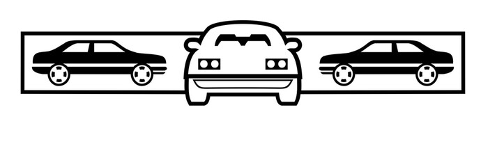 Banner motif for car sales or mechanics