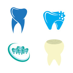 Dental logo template vector illustration