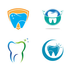 Dental logo template vector illustration