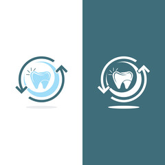 Dental logo template vector illustration