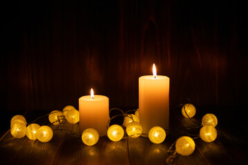 キャンドルの明かり