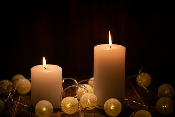 キャンドルの明かり