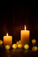 キャンドルの明かり