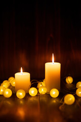 キャンドルの明かり