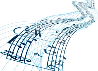 Vector Sheet music background © Christos Georghiou