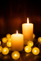 キャンドルの明かり
