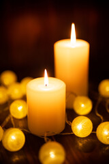 キャンドルの明かり