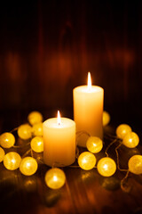 キャンドルの明かり