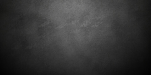 Dark black grunge textured concrete background. Panorama dark grey black slate background or texture. Vector black concrete texture. Stone wall background.	
