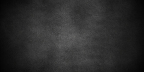 Dark black grunge textured concrete background. Panorama dark grey black slate background or texture. Vector black concrete texture. Stone wall background.	
