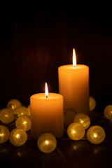 キャンドルの明かり