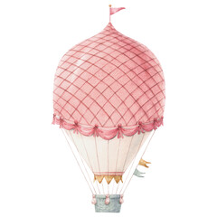 Watercolor balloon. cute illustration