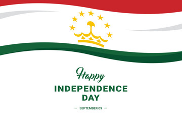 Tajikistan Independence Day. Vector Illustration. The illustration is suitable for banners, flyers, stickers, cards, etc.