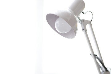 Close-up of lamps on a white background.