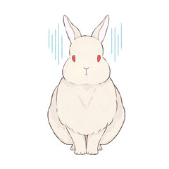 うさぎ　表情（哀）