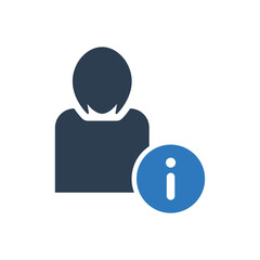 profile information icon - woman icon