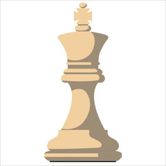  Flat chess figure. Vector chess icon
