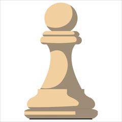  Flat chess figure. Vector chess icon