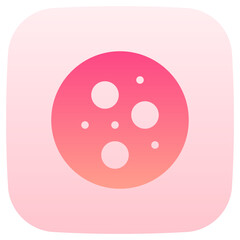 night flat gradient icon