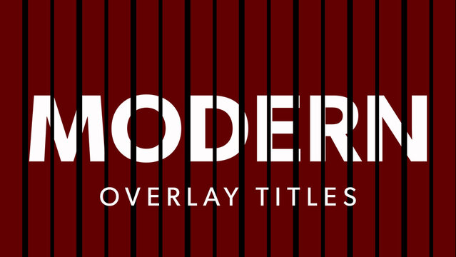 Dynamic Stripes Reveal Overlay Titles