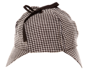Detectives cap on a transparent background