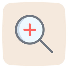 Fototapeta premium zoom in flat icon