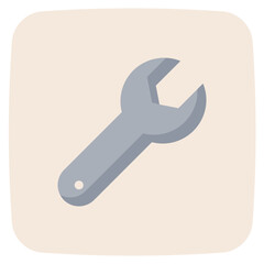 wrench flat icon