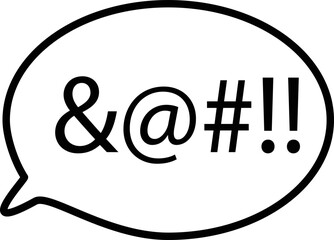 shout speech bubble icon on white background. angry speech bubble sign. flat style.