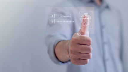 Concept of cyber security, information security and encryption, secure Internet access, cybersecurity, secure access to user's personal information.