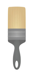 Grey paint brush. vector illustration