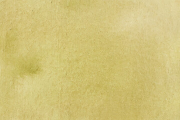 Hand painted watercolor gold texture, brush strokes on the white paper background and watercolor background with grunge.