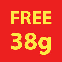Buy and get Free 50 or 100 grams. Promo Tag. Offer Pricing.