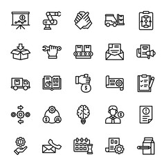 product management icon set illustration vector graphic