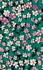 Flowers Seamless pattern, floral pattern for wallpaper or fabric
