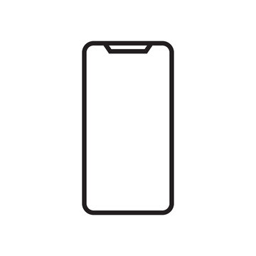 mobile phone icon vector 