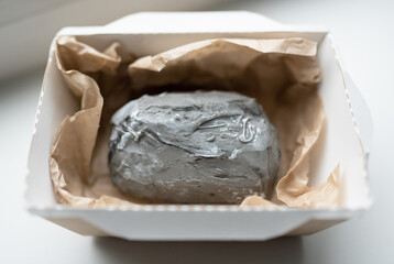 Cake in the form of a stone