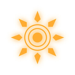 neon sun element
