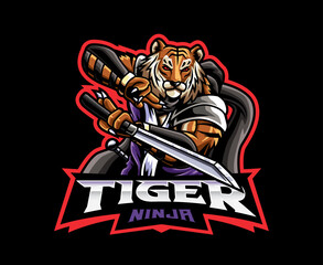 Tiger mascot logo design