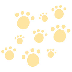colorful paw pattern
