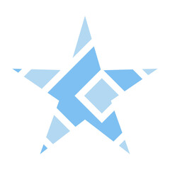 colorful pattern star element
