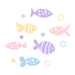 colorful fish pattern
