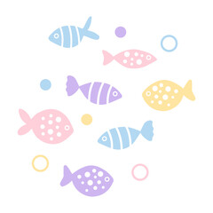 colorful fish pattern
