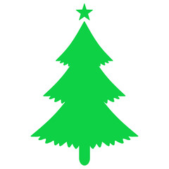 Christmas tree isolated on white