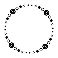 moon art circle frame
