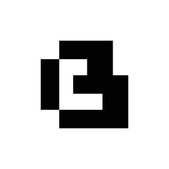 Obraz premium Letter B logo or icon design. template elements. geometric abstract logos