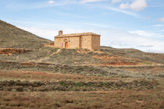 Hermitage of Our Lady of the Tower next to Monteagudo de las Vicarias, province of Soria, Castile and Le&oacute;n, Spain