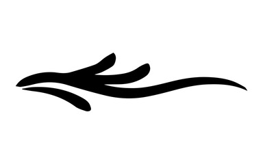 swirl curve line element
