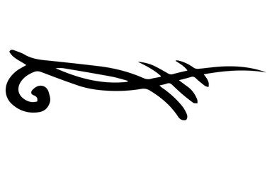 swirl curve line element
