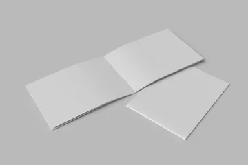 Fotobehang Donkergrijs A4 landscape brochure mockup  © reza