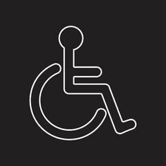 Disabled Handicap Icon .Vector illustration